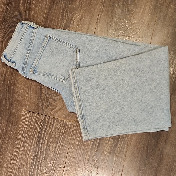 ❤️ NWOT! BANANA REPUBLIC HIGH RISE WIDE LEG CROP JEANS, 0 (25) - Picture 8 of 8